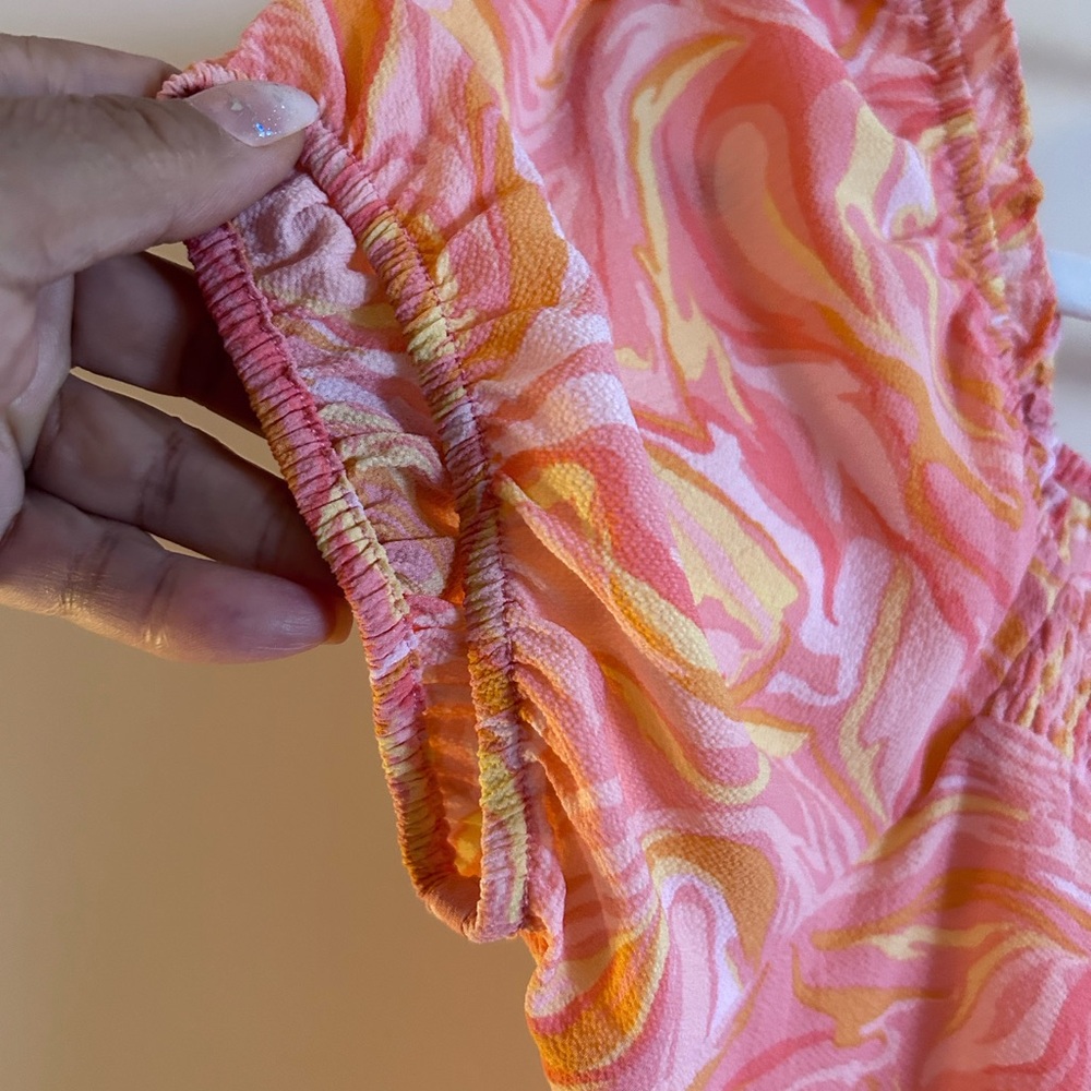 PINK ROSE • Marble Orange/Pink Top • Med • - Picture 4 of 8